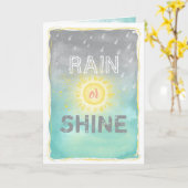 Unieke Valentijnsdag voor één enkele regen- of mij Kaart (Gele Bloem)