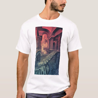 Unieke variëteit Tuin Echochrome Escher Art T-Shi T-shirt