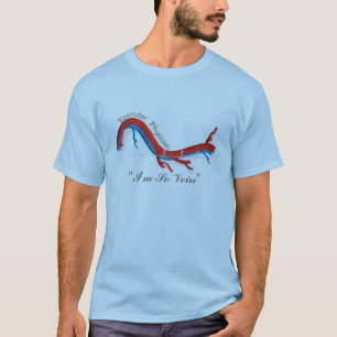Unieke Vasculaire arts schrijft: "Ik ben zo Vein" T-shirt