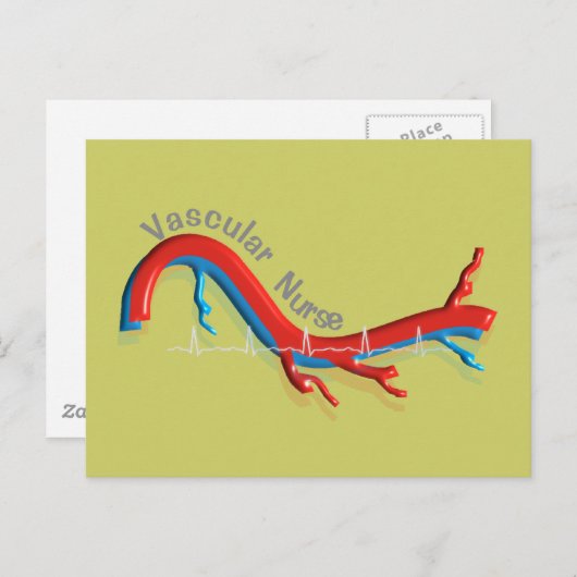 Unieke Vasculaire zurencadeautjes Briefkaart (Voorkant / Achterkant)