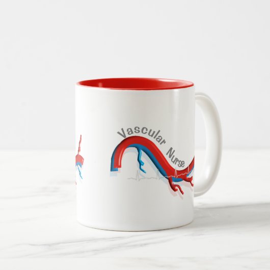 Unieke Vasculaire zurencadeautjes Tweekleurige Koffiemok (Voorkant rechts)