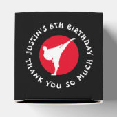 Unieke vechtsport thema karate Verjaardagsfeest Bedankdoosjes (Bovenkant)