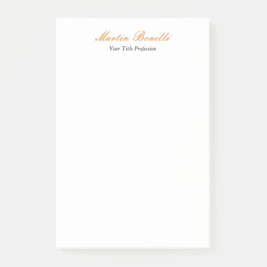 Unieke verbazingwekkende professionele ontwerpzake post-it® notes (Voorkant)
