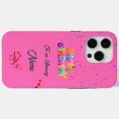 Unieke verjaardag iPhone 15 Pro Max Hoesje (Achterkant (horizontaal))