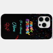 Unieke verjaardag iPhone 15 Pro Max Hoesje (Achterkant (horizontaal))