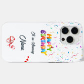 Unieke verjaardag iPhone 15 Pro Max Hoesje (Achterkant (horizontaal))