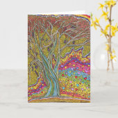 unieke verjaardagen dank je vriendschap liefde kun kaart (Gele Bloem)