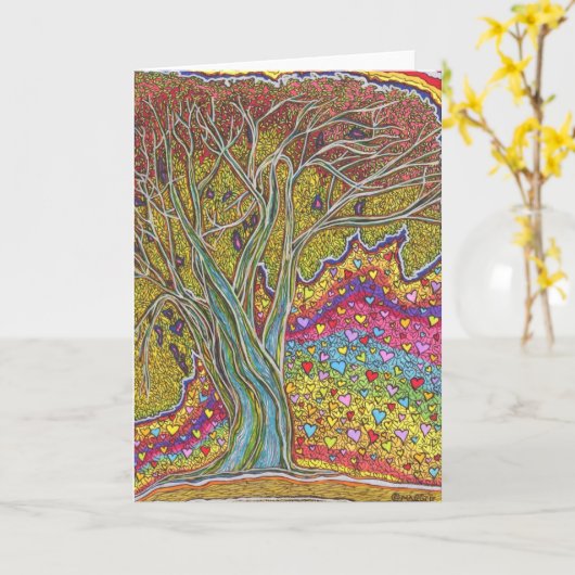 unieke verjaardagen dank je vriendschap liefde kun kaart (Gele Bloem)