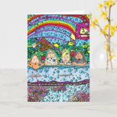 unieke verjaardagen dank je vriendschap reis kunst kaart (Gele Bloem)