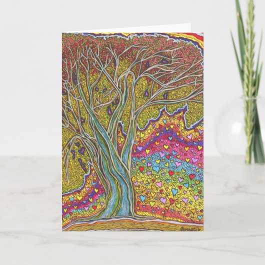 unieke verjaardagen dank u vriendschap liefde kuns kaart (Voorkant)