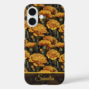 Unieke verjaardagscadeau Anjer Bloem Naam iPhone 16 Hoesje