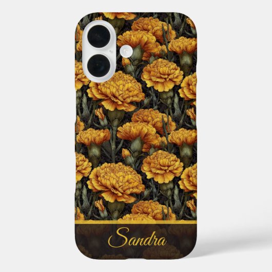 Unieke verjaardagscadeau Anjer Bloem Naam Case-Mate iPhone Case (Achterkant)