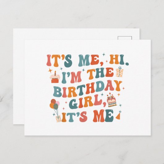 Unieke verjaardagsfeestje Het is mij Hoi ik ben de Briefkaart (Voorkant / Achterkant)
