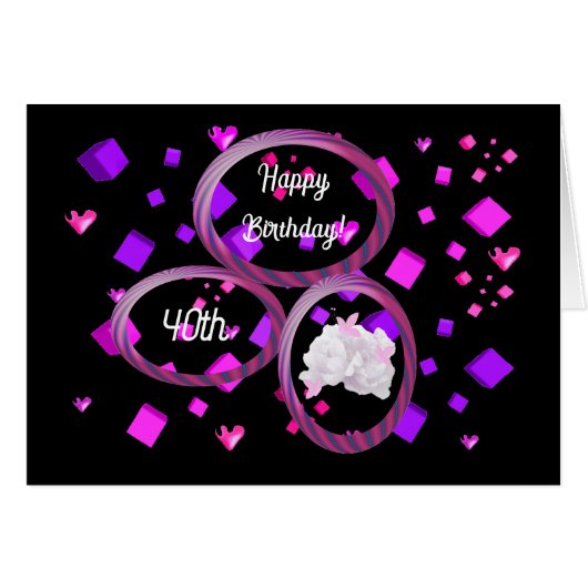 Unieke verjaardagskaart voor de moderne tijd (Voorkant Horizontaal)