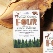 Unieke verkenningsboys van 4e verjaardag kaart