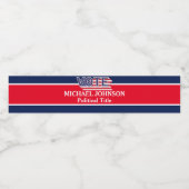 Unieke verkiezingscampagne waterfles etiket (Enkel label)