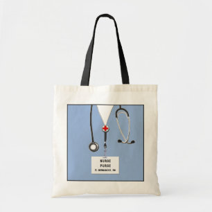 Unieke verpleegster tote bag