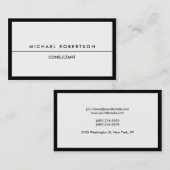 Unieke Verschillende Zwart Wit Clean Visitekaartje (Voorkant / Achterkant)