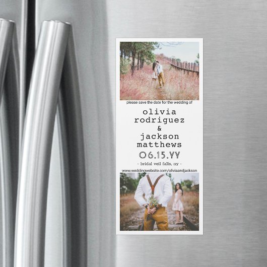 Unieke verticale bruiloft Sparen de Magnetten van 