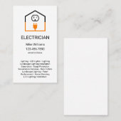 Unieke verticale elektricien Visitekaartjes (Voorkant / Achterkant)