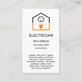 Unieke verticale elektricien Visitekaartjes (Voorkant)