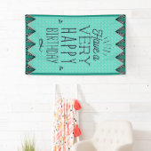 Unieke Verticale Gelukkige Verjaardagsbanner Spandoek (Insitu)