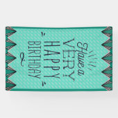 Unieke Verticale Gelukkige Verjaardagsbanner Spandoek (Horizontaal)