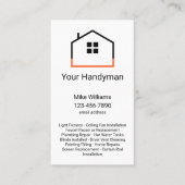 Unieke Verticale HandymanVisitekaartjes Visitekaartje (Voorkant)