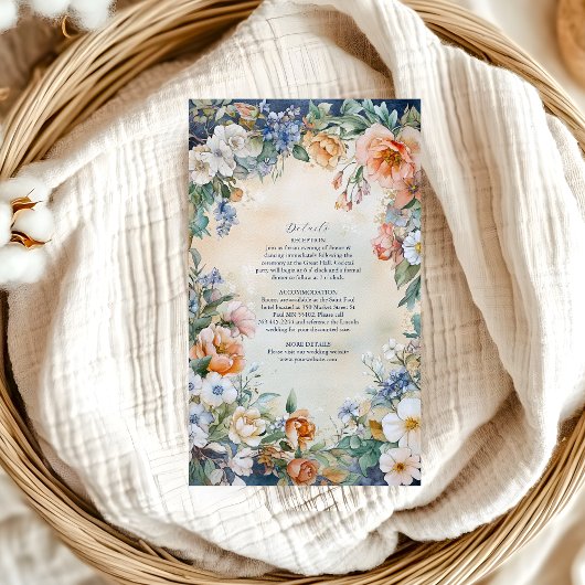 Unieke Victoriaans Royal Elegance bruiloft Informatiekaartje