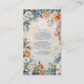 Unieke Victoriaans Royal Elegance bruiloft Informatiekaartje (Voorkant)