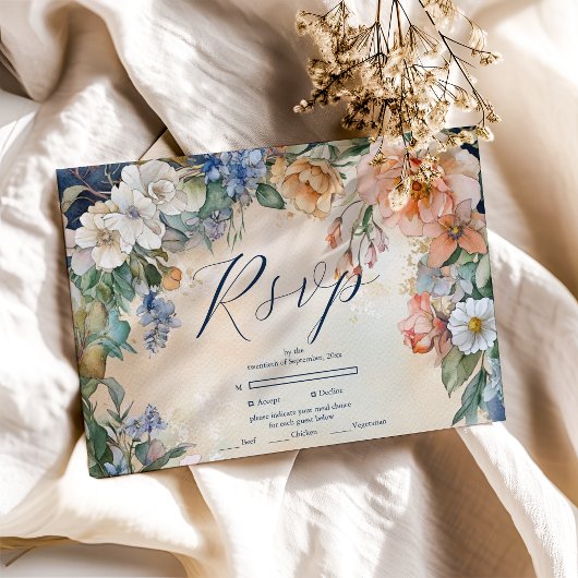 Unieke Victoriaans Royal Elegance bruiloft RSVP Kaartje