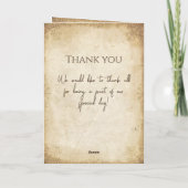 Unieke Viking Wedding Program Kaart (Achterkant)