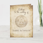 Unieke Viking Wedding Program Kaart (Voorkant)