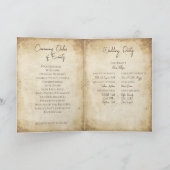 Unieke Viking Wedding Program Kaart (Binnen)