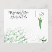 Unieke Vintage Absinthe Green Fairy Briefkaart (Achterkant)