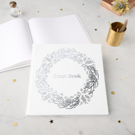 Unieke vintage botanische afbeelding. gastenboek