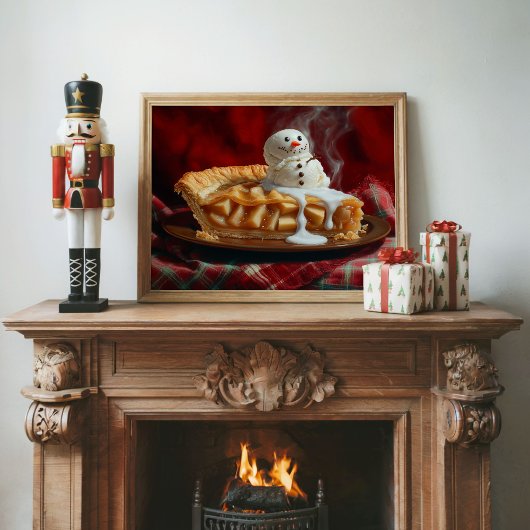 Unieke Vintage Kerst Appeltaart Decoupage Tissuepapier