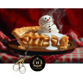 Unieke Vintage Kerst Appeltaart Decoupage Tissuepapier