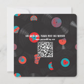 UNIEKE VINYL FOTO QR CODE OPSLAAN VAN DE DATUM SAVE THE DATE (Achterkant)