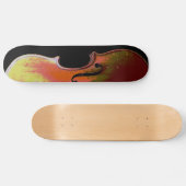 Unieke Violin Distress Musical Fiddle Persoonlijk Skateboard (Horizontaal)