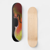 Unieke Violin Distress Musical Fiddle Persoonlijk Skateboard (Voorkant)
