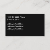 Unieke vioolmuziek thema Visitekaartjes (Achterkant)