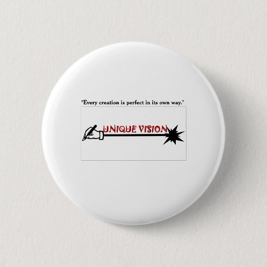 UNIEKE VISIE RONDE BUTTON 5,7 CM (Voorkant)