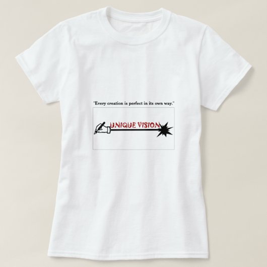 UNIEKE VISIE T-SHIRT (Design voorkant)