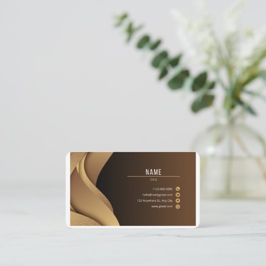 Unieke visitekaartje (Staand voorkant)