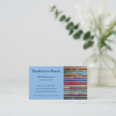 unieke visitekaartje voor boekwinkel (Staand voorkant)