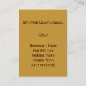 Unieke Visitekaartjes (Achterkant)