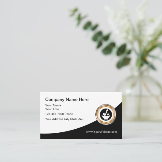 Unieke Visitekaartjes van Classy Pharmacy (Staand voorkant)