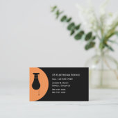 Unieke Visitekaartjes voor elektricien (Staand voorkant)