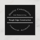 Unieke Visitekaartjes voor het ontwerp van de cons (Voorkant)